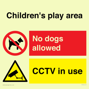 Children's play area. No dogs allowed, CCTV in use